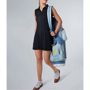 TNUCK SPORT Tuckernuck Black Roxana Half Zip Golf Dress‎ Sz XXL